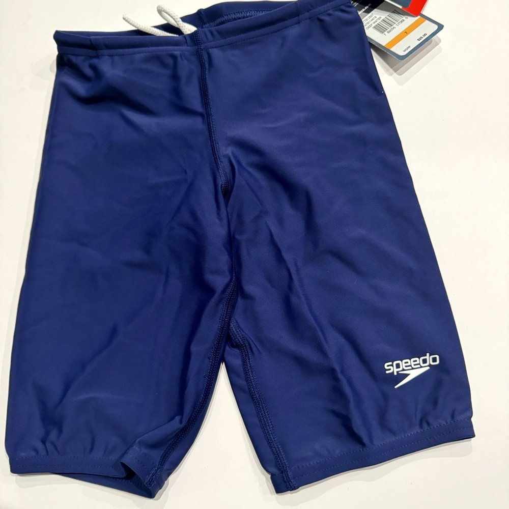 Speedo Kids Swim Jammer Boy Short size 7 Navy Blue New